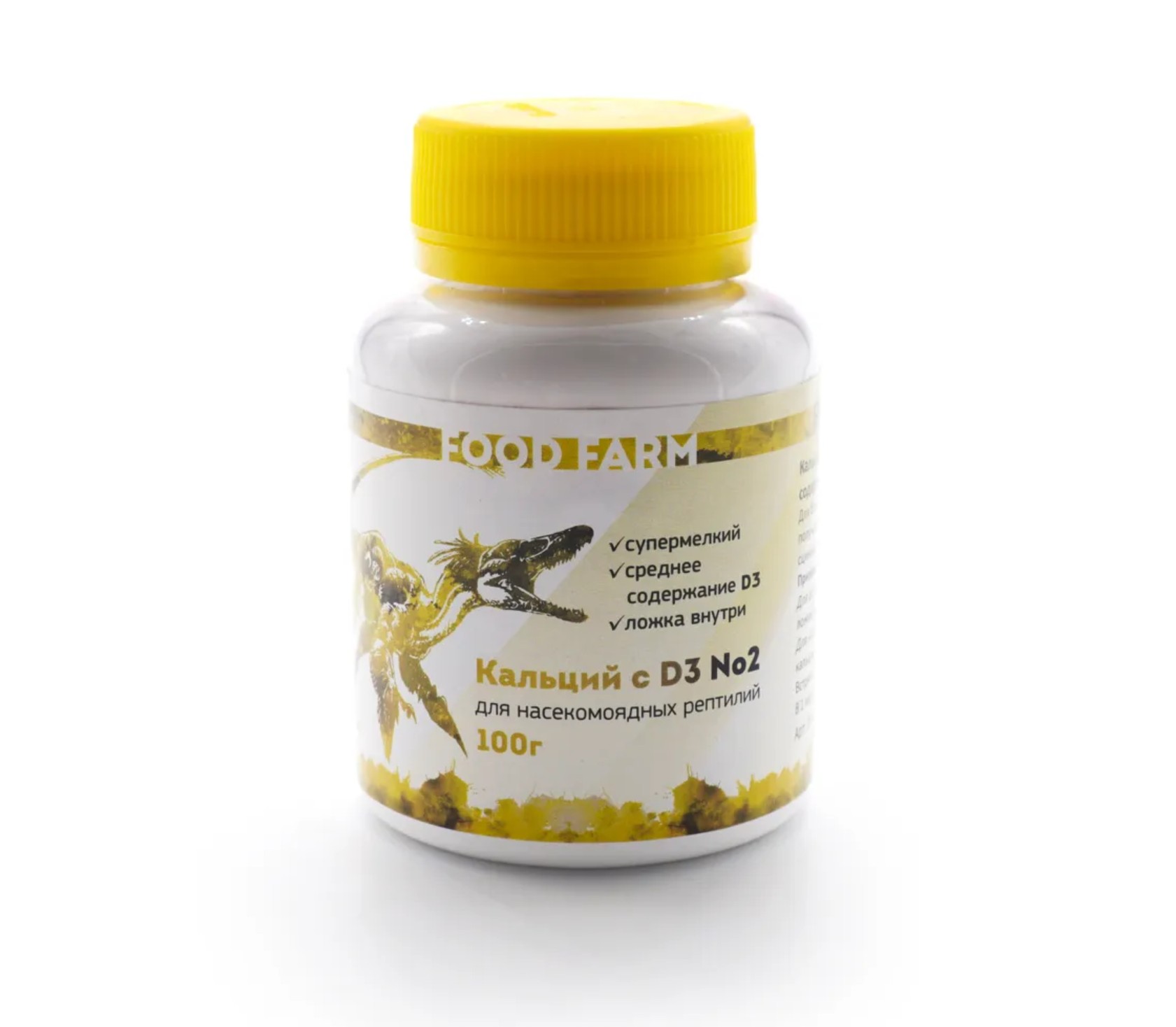 FOOD FARM - Кальций со средним содержанием Д3 номер 2, 100г